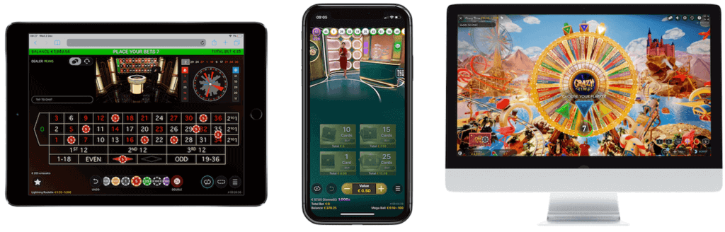 Live casino spelen? Dat kan op verschillende manieren: desktop, smartphone en tablet!